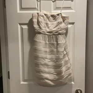 Jcrew strapless dress. Size 6. Off white.